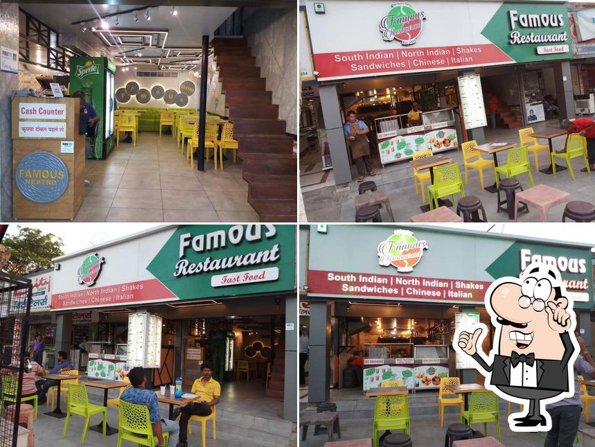 The interior of Famous Restaurant
