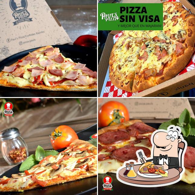 Order pizza at Paul's Pizza/Comidas Rapidas
