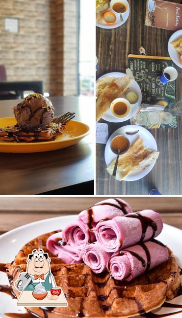 Cafe Frost Factory provides a variety of desserts