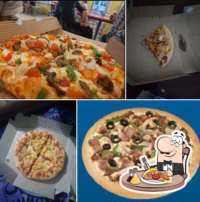 Pick different types of pizza