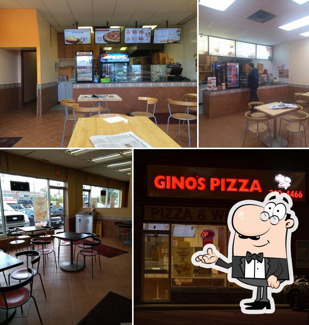 L'intérieur de Gino's Pizza