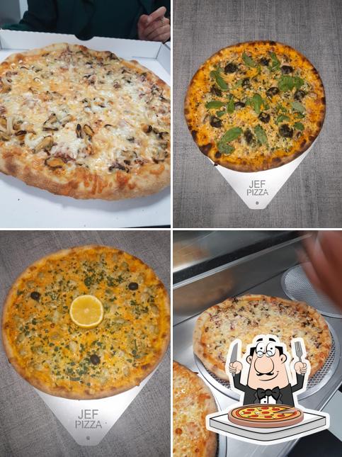 Prenez différents types de pizzas