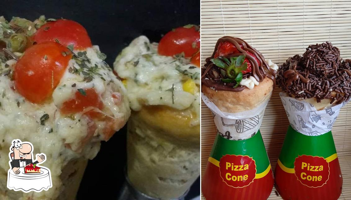 Conezitos Pizza no Cone e Creperia oferece uma variedade de sobremesas