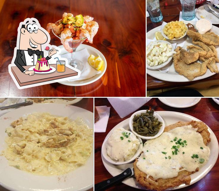 The Louisiana Longhorn Cafe serves a variety of sweet dishes