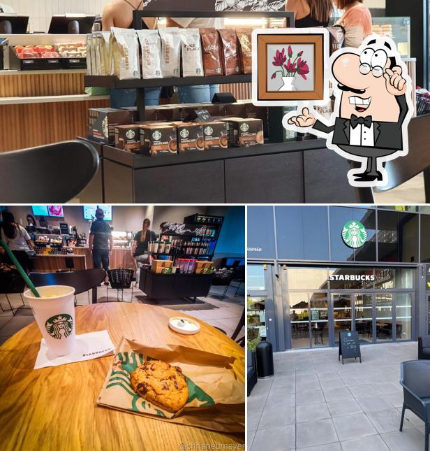 L'intérieur de Starbucks