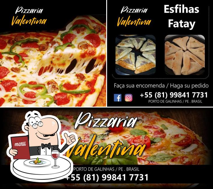 Comida em Pizzaria Valentina