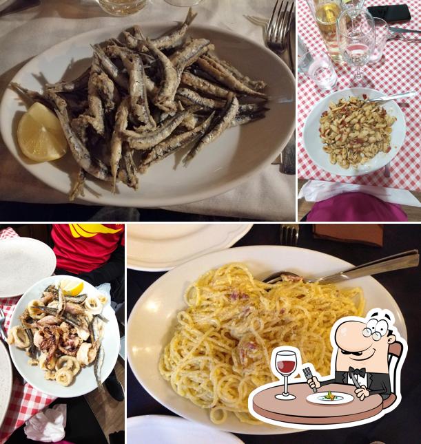 Spaghetti alla carbonara al L'Arcobaleno
