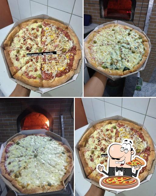 No Pizzaria Macedo, você pode provar pizza