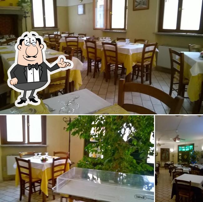 Gli interni di Antica Trattoria Mombrione