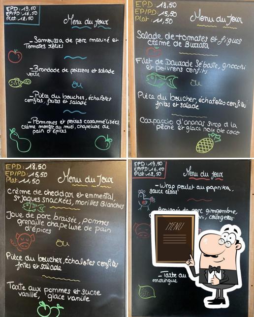 Découvrez le menu du jour sur le tableau