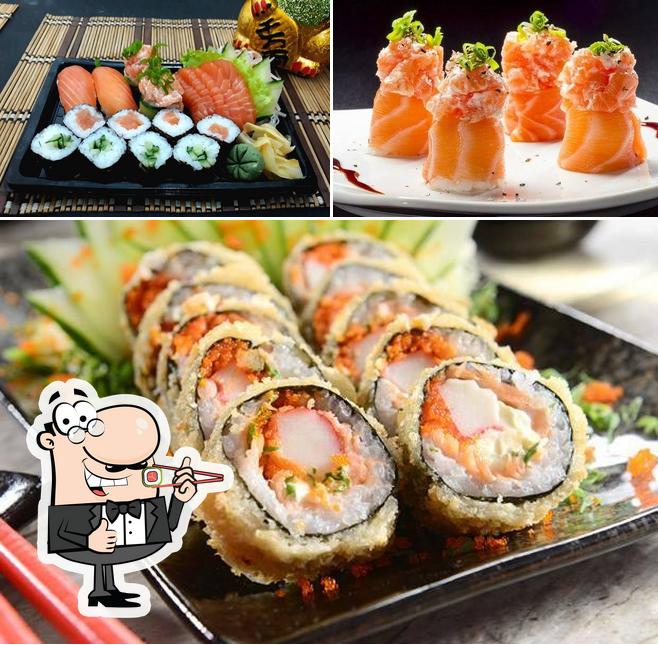 Rolos de sushi são oferecidos por Temaki in House