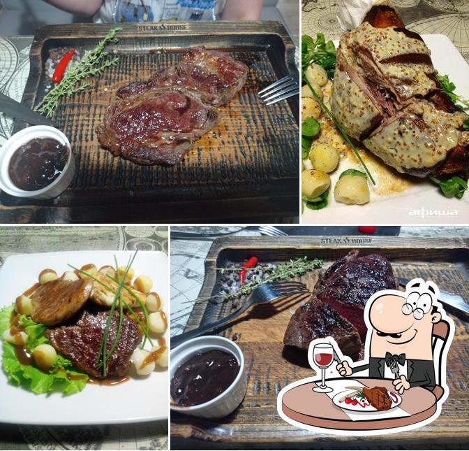 Order meat meals at Steak-House