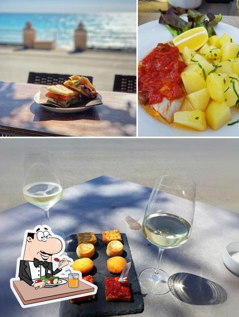 La cibo e vino del ristorante