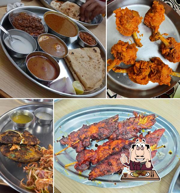 P.K. Dum Biryani House offers meat dishes