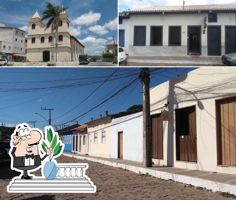 Você pode espairecer no na área externa do Restaurante Comida Caseira Da Dona Nena