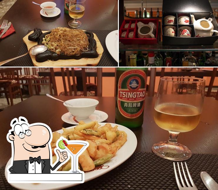 The picture of drink and food at The Golden Dragon - Chinese Restaurant