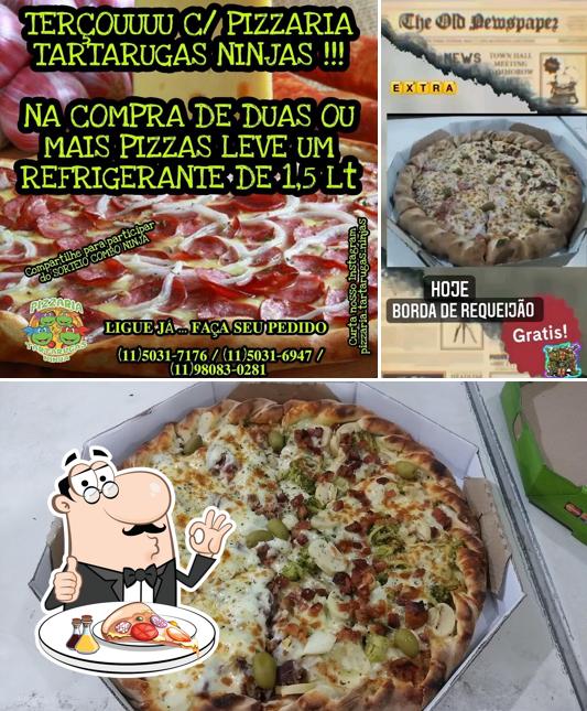 Experimente pizza no Pizzaria Tartarugas Ninjas
