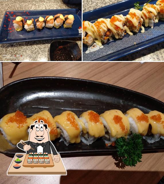 Sushi rolls are available at Ichiban Sushi - Pesona Square