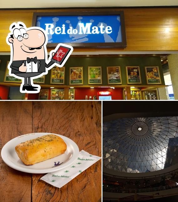 Confira a ilustração mostrando exterior e comida no Rei do Mate