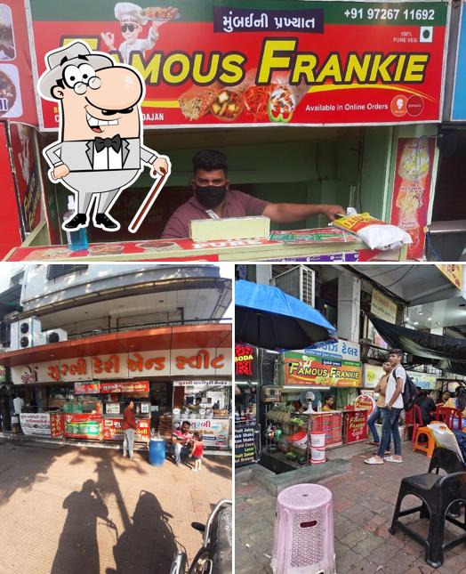 The exterior of Famous Frankie