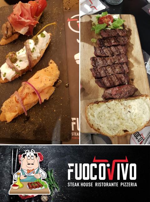 Prenditi i un pasto a base di carne a Fuoco Vivo Steak House