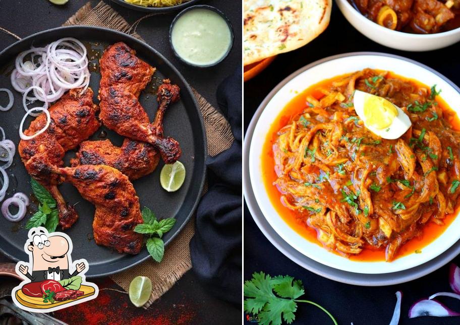Chicken point offers meat dishes