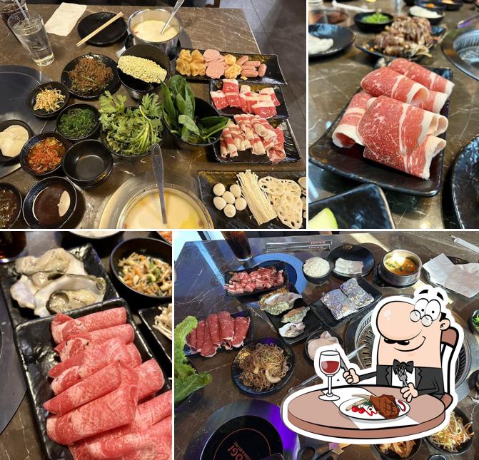 Gogi Korean Bbq &Hot Pot serves meat dishes