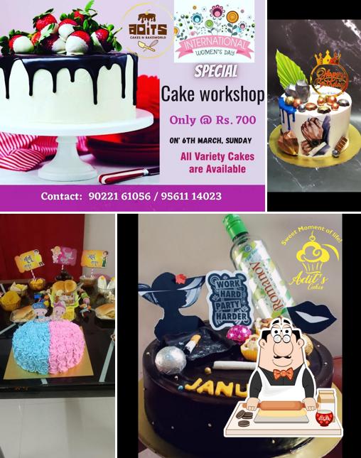 Adits Cakes N Bakeworld provides a range of desserts