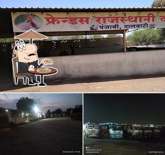 The exterior of Friends Rajasthani Dhaba