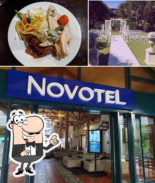 Take a look at the picture displaying interior and food at Novotel Twin Waters Resort, Maroochydore
