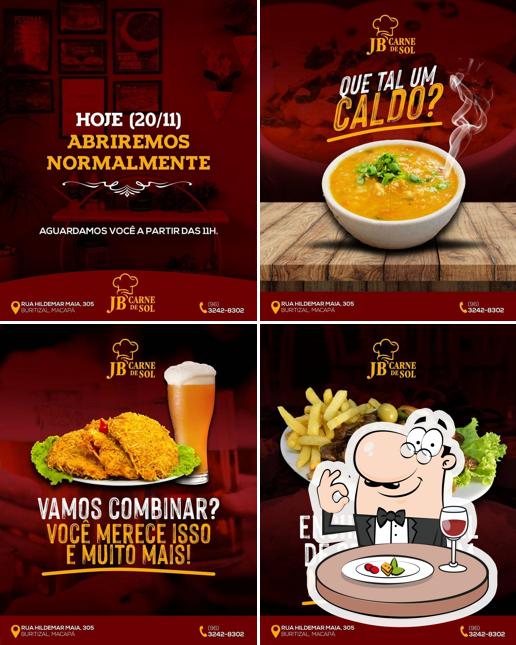 Platos en Jb Carne de Sol