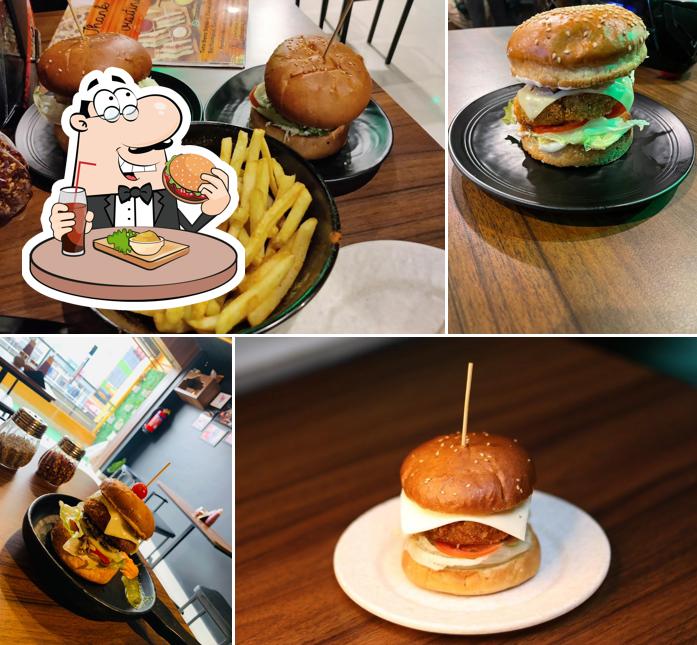 Get a burger at Cafe Tatva Berhampur