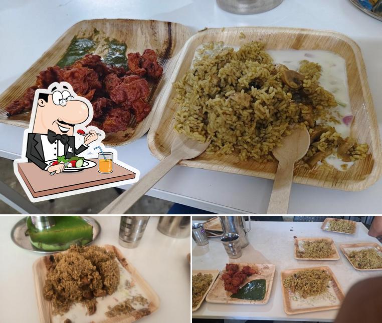 Food at Chiguru Mushrooms - Mushroom Dum Biryani and Mushroom Kabab