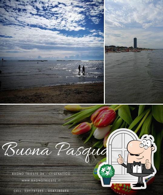 Questa è la foto che raffigura la esterno e cibo di RistorantRino Bagno Trieste 26