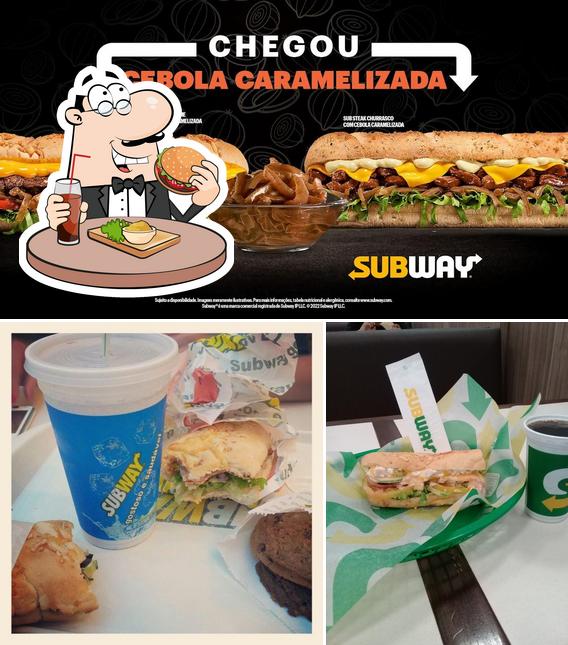 Peça um hambúrguer no Subway