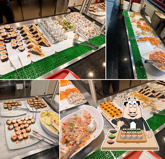 Prove diversas opções de sushi