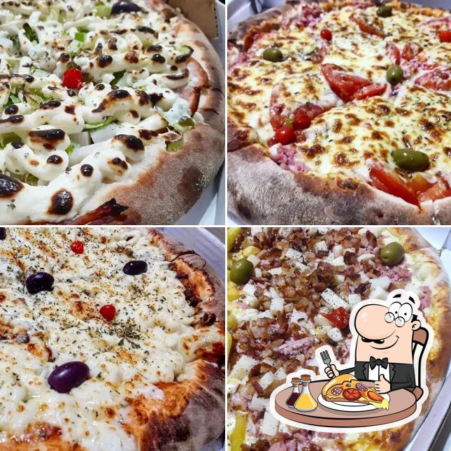 Escolha pizza no Forneria Sorocabana