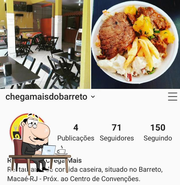 O interior do RESTAURANTE CHEGA MAIS DO BARRETO