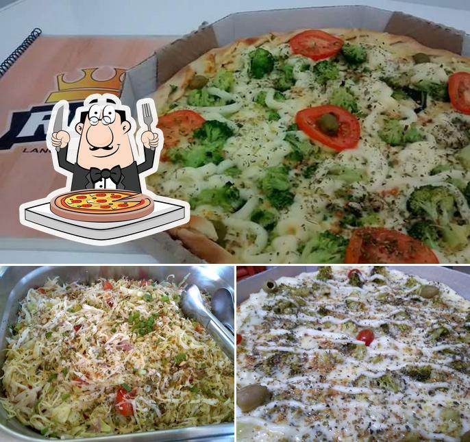 Escolha pizza no Rei Lanches Pizzas Restaurantes Marmitas