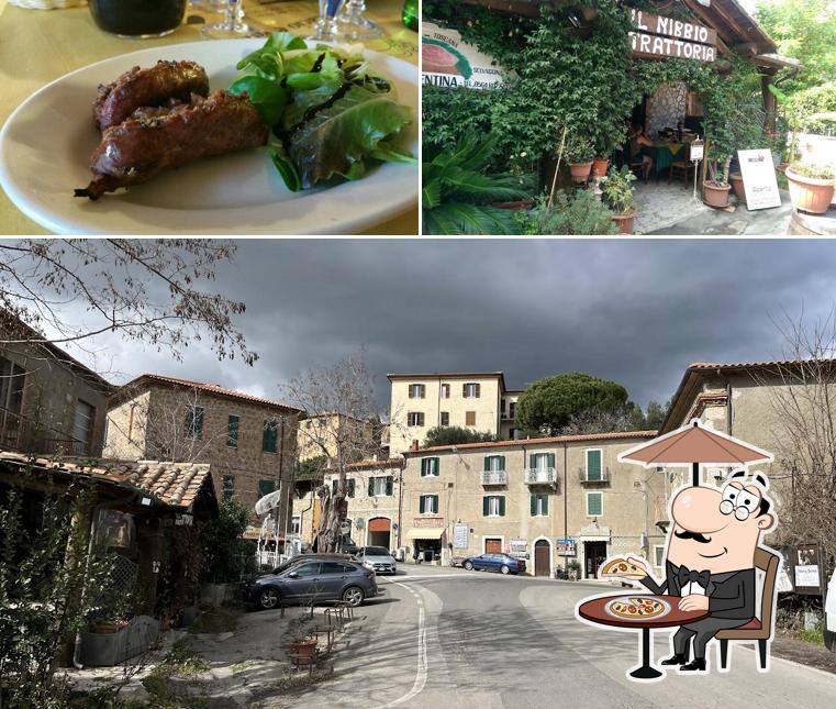 Guarda la immagine che mostra la esterno e cibo di Vecchia Osteria Cacio E Vino