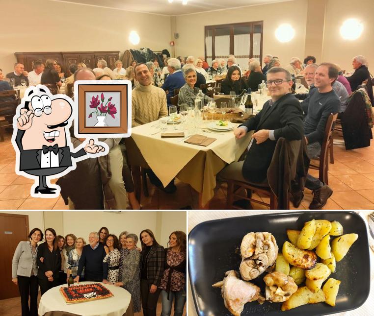 La foto della interni e cibo di Agriturismo Cascina Dujs