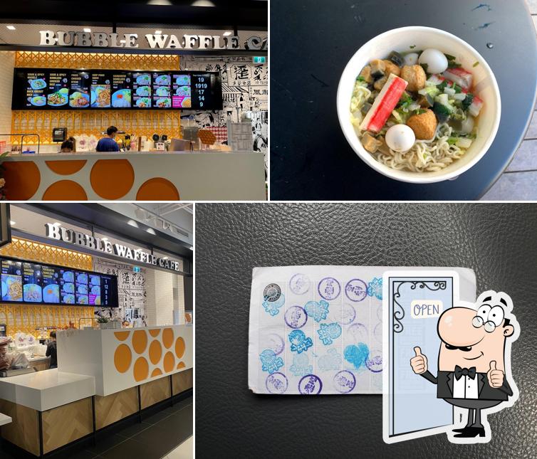 Bubble Waffle Café, 4567 Lougheed Hwy. in Burnaby Restaurant menu and