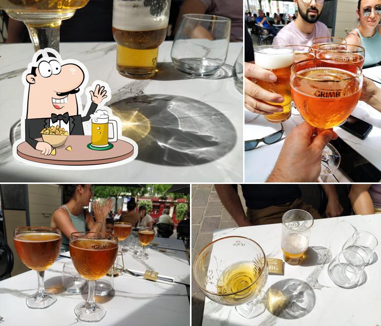 Commandez un verre de bière blonde ou brune