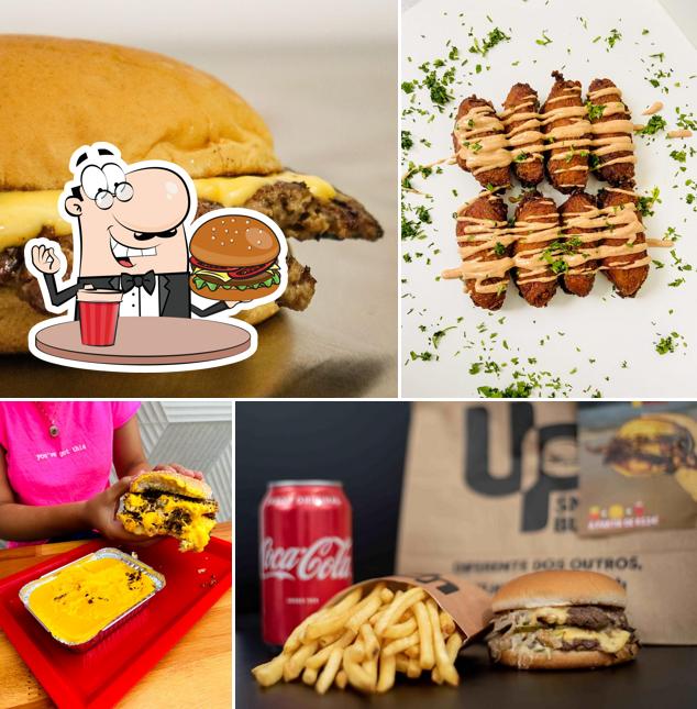 Peça um hambúrguer no UP smash burger