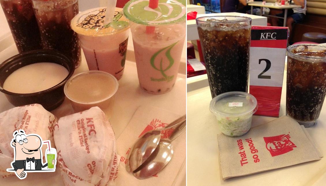 Enjoy a beverage at KFC