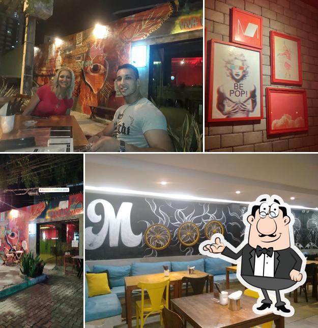 O interior do Mooo Sandwich Bar