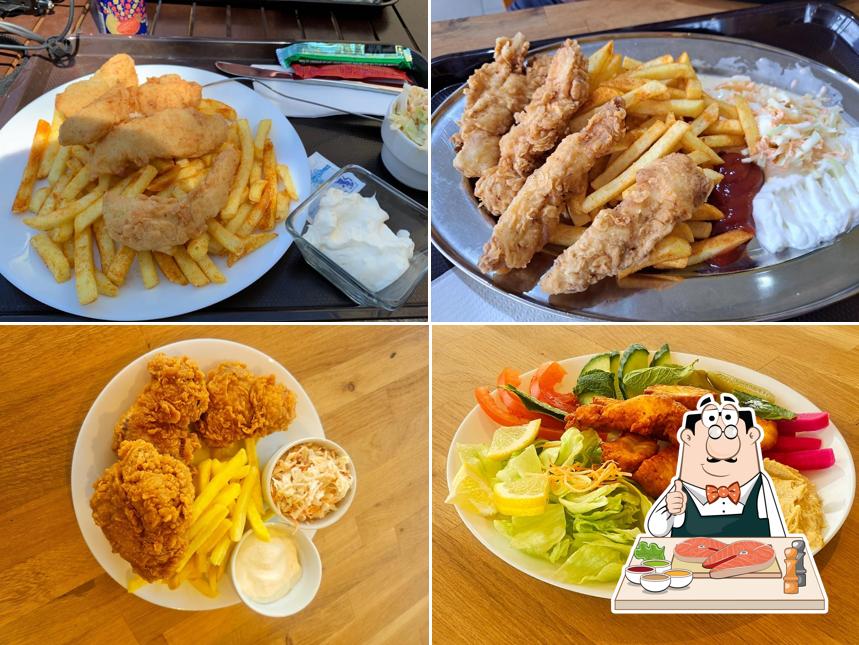 Fish and chips al Solo Fresh & fast Crispy Chicken