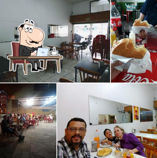 O interior do Baskão Lanches