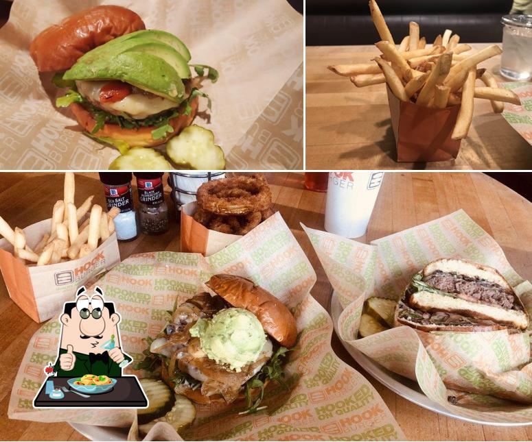 Hook Burger, 3453 E Foothill Blvd in Pasadena Restaurant menu and reviews