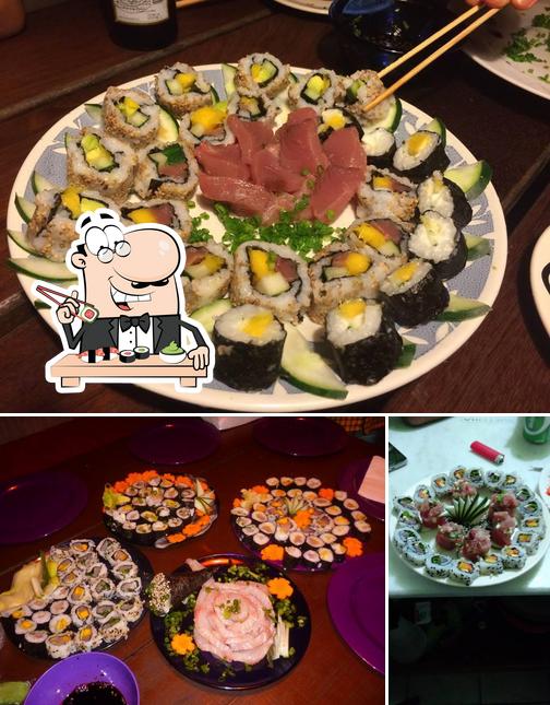 Peça diversas opções de sushi